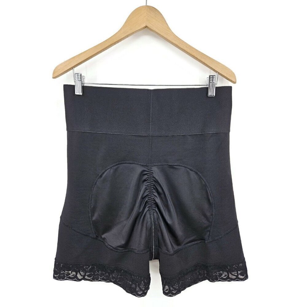 New Shapellx Airslim Boned Sculpt High Waist Shorts Womens 4XL Black